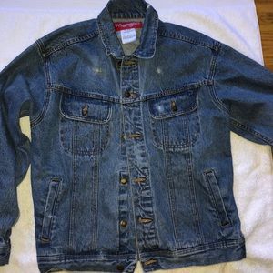 wrangler jean jacket mens M